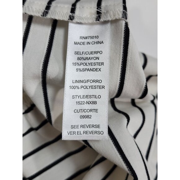 City Triangles Y2K Striped Sleeveless Dress With Pom-Pom Hem Size Medium - Picture 7 of 7